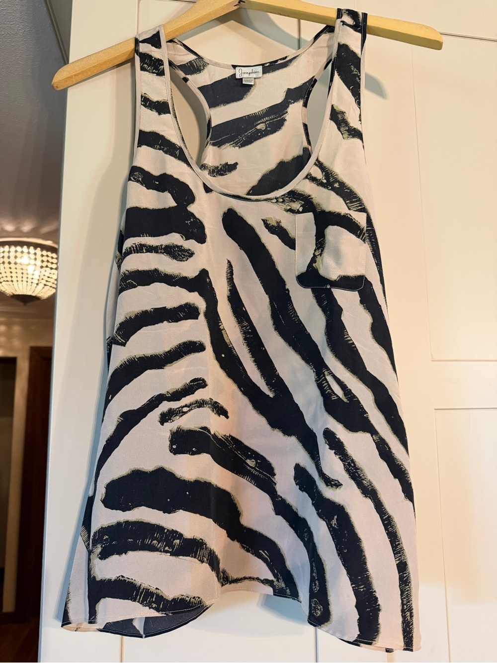 Josephine 100% silk racerback top